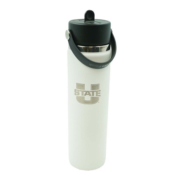 U-State Wide Mouth Straw Lid Hydro Flask 24 Utah State Aggies