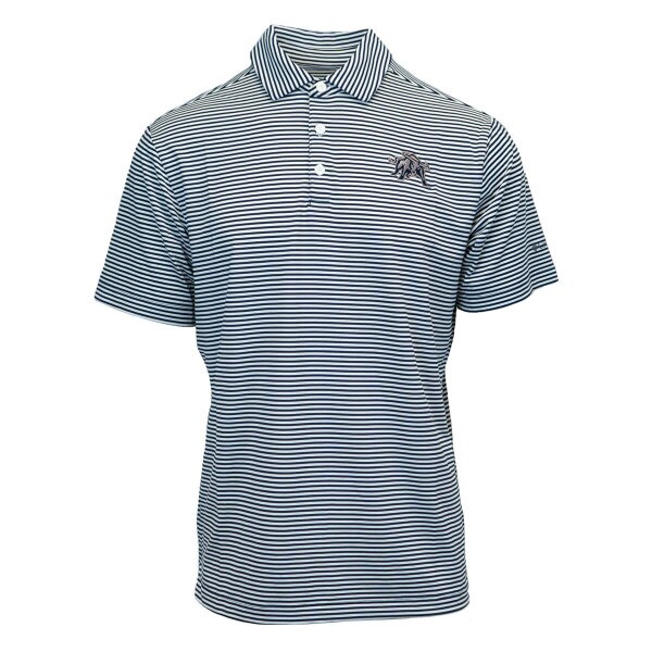 Men's Columbia Golf Aggie Bull Striped Polo | Utah State Aggies