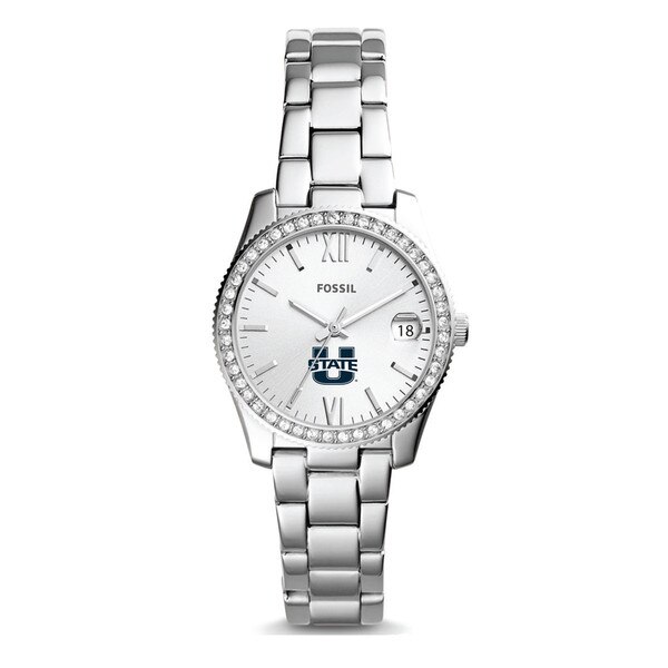 Fossil Scarlette Mini Silver Stainless Steel Crystal Bezel Watch ES4317 quartz Fossil Scarlette Crystal Silver Dial Ladies Watch ES4317-NEW  main image 2